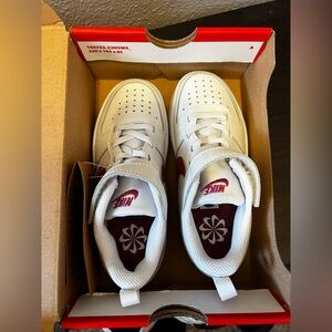 Nike Court Borough Low Recraft in Sweet Beet/White